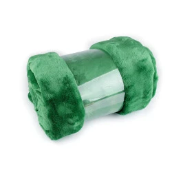 Pătură din fleece bubble 150x200 cm - Verde (1 Bucată)