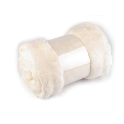 Pătură din fleece bubble 150x200 cm - Crem deschis (1 Bucată)