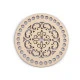 Capac mandala pentru confecționare decorațiuni ø15 cm - Natural deschis (1 Bucată) Capac mandala pentru confecționare decorațiuni ø15 cm - Natural deschis (1 Bucată)