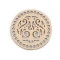 Capac mandala pentru confecționare decorațiuni ø15 cm - Natural deschis (1 Bucată)