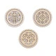 Capac mandala pentru confecționare decorațiuni ø15 cm - Natural deschis (1 Bucată) Capac mandala pentru confecționare decorațiuni ø15 cm - Natural deschis (1 Bucată)