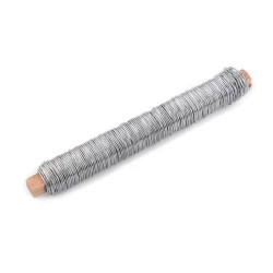 Sârmă floristică, ø0,65 mm 100 g - Nichel (1 Bucată)