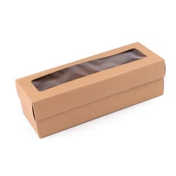 Cutie cu fereastră - Maro natural (5 Bucăți)