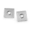 Ocheți cu patrat din piele sintetica pentru cusut, de 10 mm - Argintiu (20 Bucăți) Ocheți cu patrat din piele sintetica pentru cusut, de 10 mm - Argintiu (20 Bucăți)