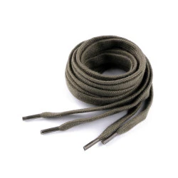 Sireturi din bumbac pentru pantofi / hanorace lungime 130 cm - Verde (10 Bucăți)