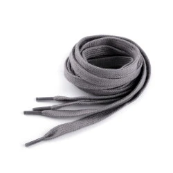 Sireturi din bumbac pentru pantofi / hanorace lungime 130 cm - Gri neutral (10 Bucăți)