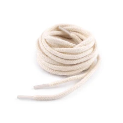 Sireturi din bumbac, lungime 120 cm - Ecru deschis (10 Bucăți)