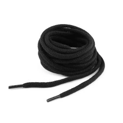 Sireturi din bumbac, lungime 120 cm - Negru (10 Bucăți)