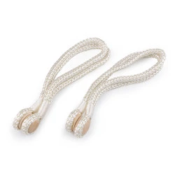 Magneți decorativi pentru perdele și draperii - Crem deschis (2 Bucăți)