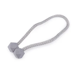 Magneți decorativi pentru perdele și draperii - Gri neutral (2 Bucăți)