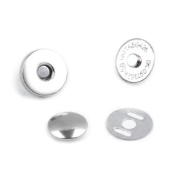 Capse magnetice cu nit, ø14 mm - Nichel (200 Seturi)