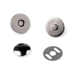Capse magnetice cu nit, ø14 mm - Nichel negru (200 Seturi)