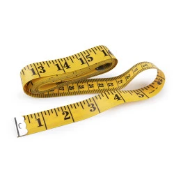 Centimetru de croitorie 300 cm - Galben (1 Bucată)