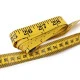 Centimetru de croitorie 300 cm - Galben (1 Bucată)