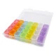 Cutie din plastic / organizator 28 cutiuțe - Multicolor (1 Bucată)