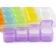 Cutie din plastic / organizator 28 cutiuțe - Multicolor (1 Bucată)