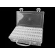 Cutie / organizator cu 64 de cutii - Transparent (1 Bucată)