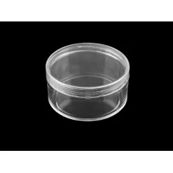 Cutie din plastic 6,8x3,4 cm - Transparent (6 Bucăți)