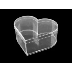Cutie plastic cu capac 9,5x11x4,5 cm - Transparent (1 Bucată)