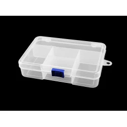 Cutie / organizator din plastic 3,3x9,5x14,5 cm - Transparent (1 Bucată)