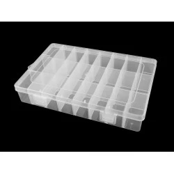 Cutie / organizator din plastic 13x19,5x3,6 cm - Transparent (1 Bucată)