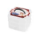 Cutie depozitare / organizare, 3 nivele - Transparent (1 Bucată)