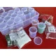 Cutie / organizator din plastic cu 18 cutii - Transparent (1 Bucată)