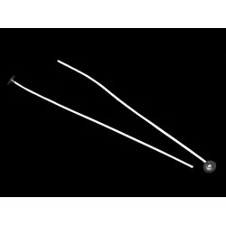 Fitil pentru lumanari cu baza 20 cm - Alb (10 Bucăți)
