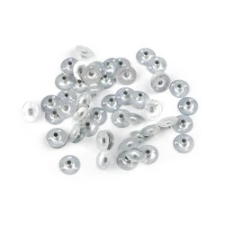 Saiba / suport pentru fitil ø12 mm - Nichel (50 Bucăți)