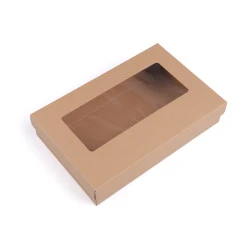 Cutie cu fereastră - Maro natural (1 Bucată)