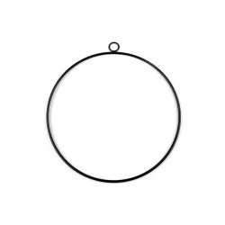 Cerc metalic ø25 cm - Negru (1 Bucată)