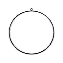 Cerc metalic ø50 cm - Negru (1 Bucată)