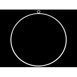 Cerc metalic ø50 cm - Alb (1 Bucată)