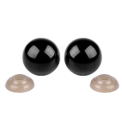Ochi cu siguranta pentru jucarii  ø18 mm - Negru (10 Seturi)