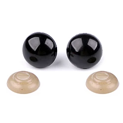 Ochi cu siguranta pentru jucarii ø16 mm - Negru (10 Seturi)