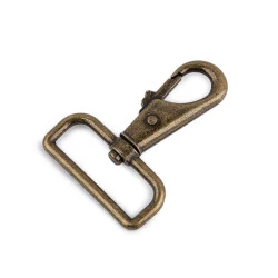 Carabină metalică pivotantă, orificiu 40 mm - Alamă antică (1 Bucată)