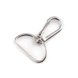 Carabina metalica 25 mm - Nichel (2 Bucăți)