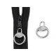 Carabiniă metalică, tragator fermoar 12 mm - Nichel (5 Bucăți) Carabiniă metalică, tragator fermoar 12 mm - Nichel (5 Bucăți)