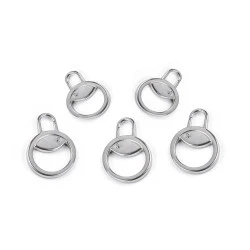 Carabiniă metalică, tragator fermoar 12 mm - Nichel (1 Bucată)