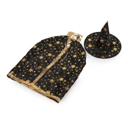 Costum de carnaval - vrăjitoare - Negru (1 Bucată)