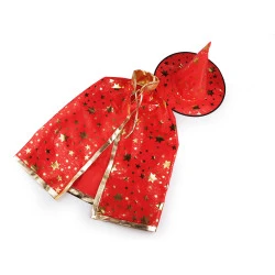 Costum de carnaval - vrăjitoare - Roșu (1 Bucată)