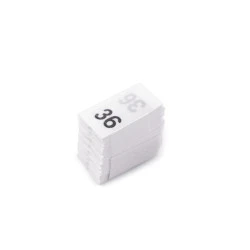 Etichete de mărime pentru haine - Alb (1 Buchet)