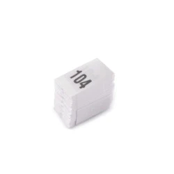 Etichete de mărime pentru haine - Alb (1 Buchet)