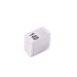 Etichete de mărime pentru haine - Alb (1 Buchet)