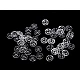 Clape plastic transparent  ø7 mm - Transparent (1000 Perechi)