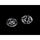 Clape plastic transparent  ø7 mm - Transparent (1000 Perechi)