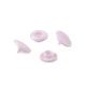 Capse din plastic  20" - Roz deschis (50 Seturi)