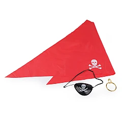 Set de carnaval - pirat - Roșu (1 Set)