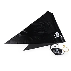 Set de carnaval - pirat - Negru (1 Set)