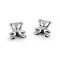 Capăt snur metalic ø3,6 mm / decorațiune ursuleț - Platinum (20 Bucăți)